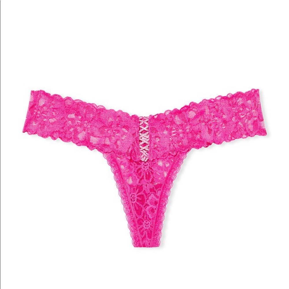 Victoria’s Secret THE LACIE Lace-Up Thong size M